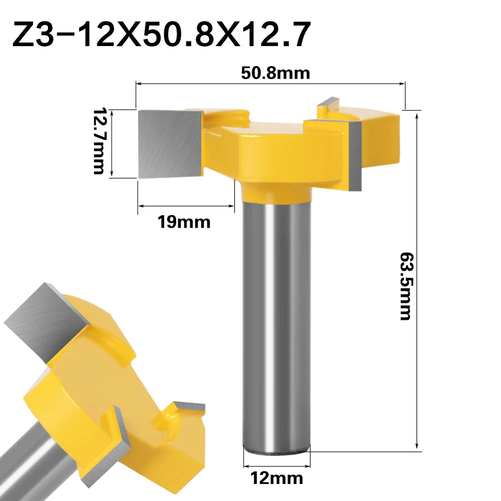 4 Rand Schlitzen Cutter Holz-Fräser in 6mm 8mm 12mm Schaftgrößen