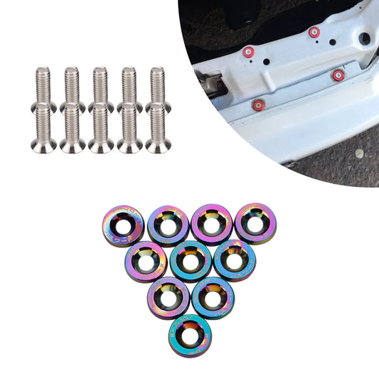 6mm Schrauben Moto Mutter Nummernschild Halterung Befestigung Set