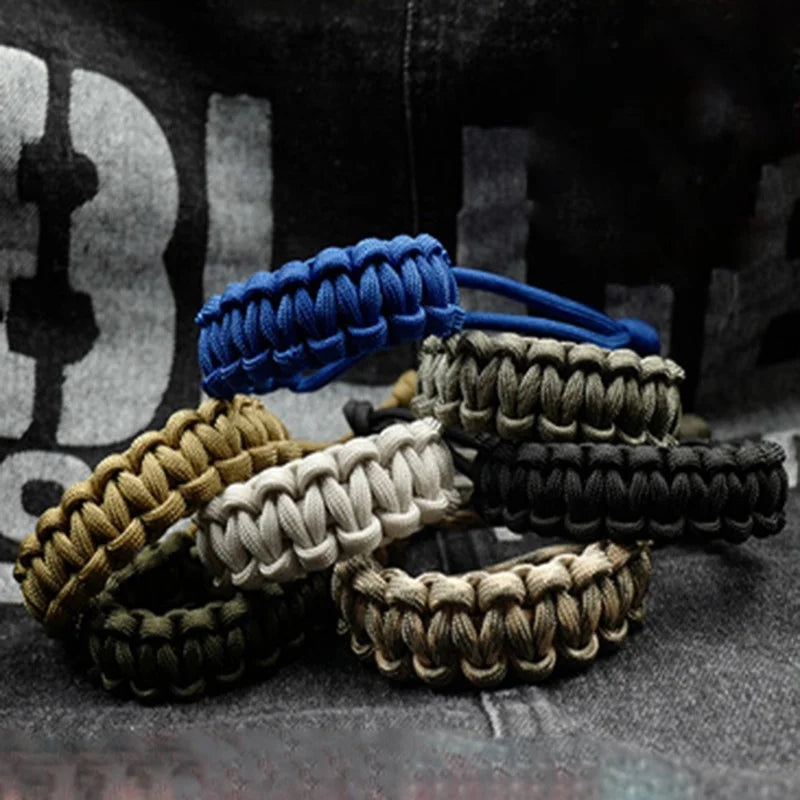 7-farbiges verstellbares Survival-Armband mit 550 Paracord Schnur 17-25cm