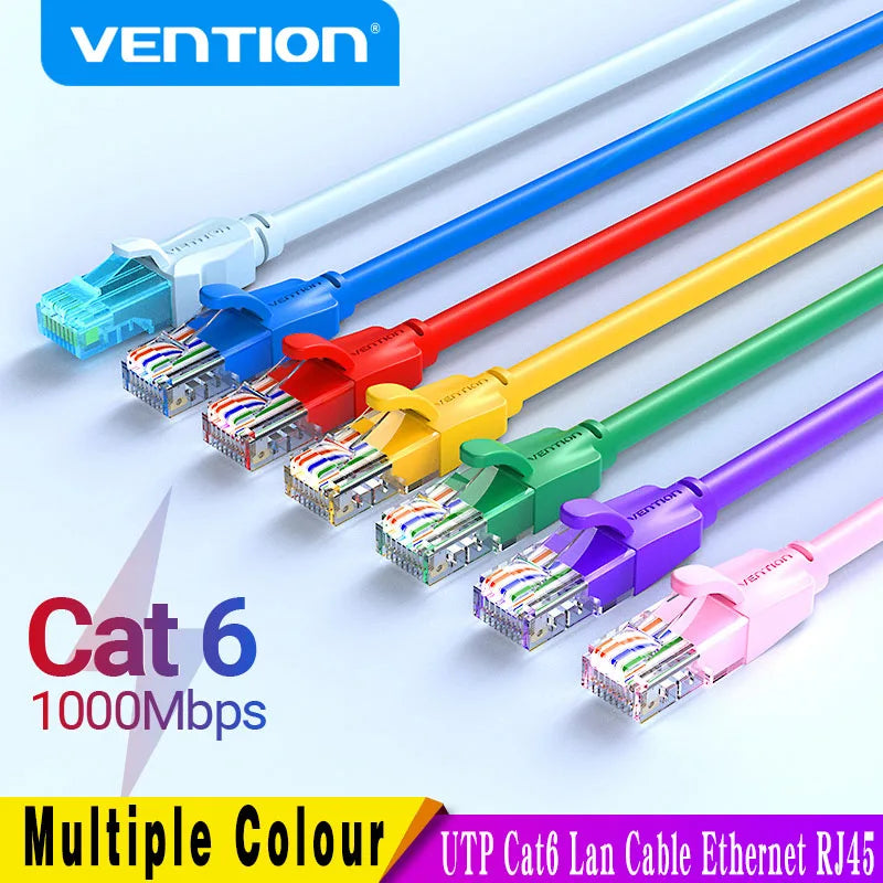 Cat6 Netzwerkkabel RJ45 1000 Mbit/s LAN Patchkabel in verschiedenen Längen