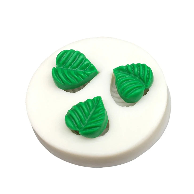 Kleine Blatt Silikonform für Fondant und Kuchendekoration