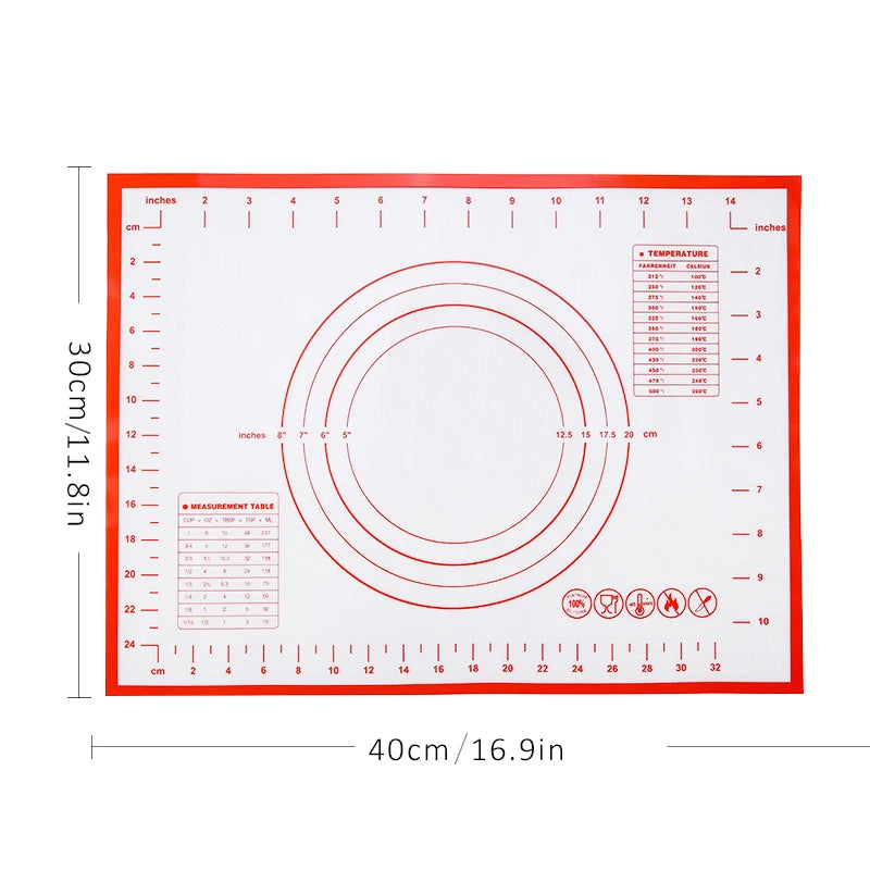 Robuste Silikon Backmatte Universal Antihaft – Ideal für Gebäck - Pizza