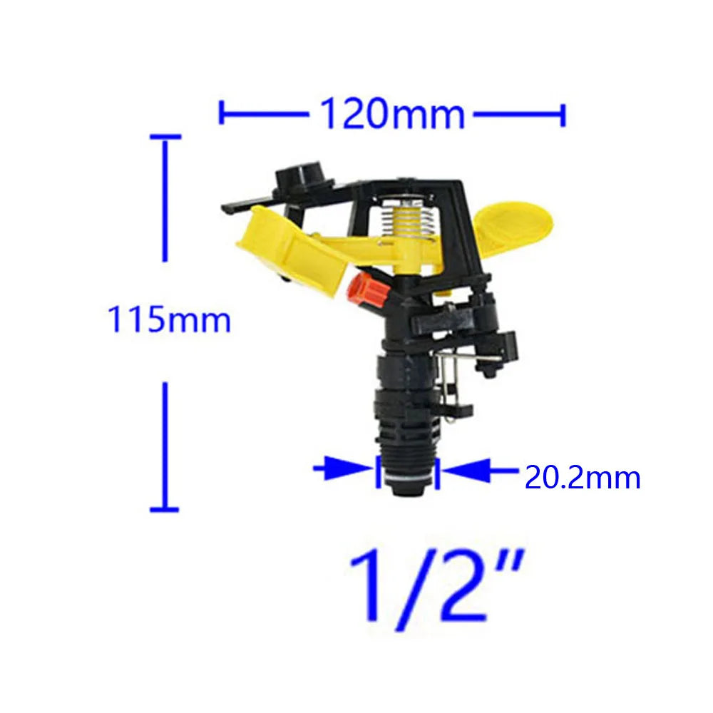 Drehbarer Rasen- und Landwirtschaftssprinkler 1/2 3/4 Zoll verstellbar