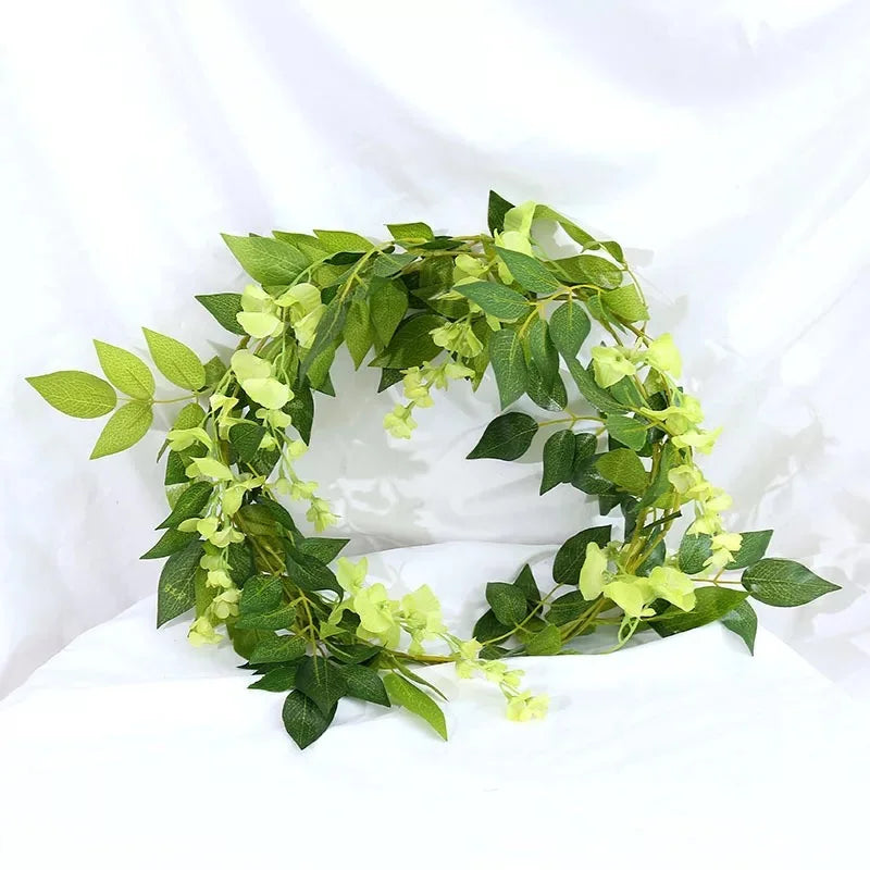2 m künstliche Wisteria-Girlande für Hochzeiten und Dekoration