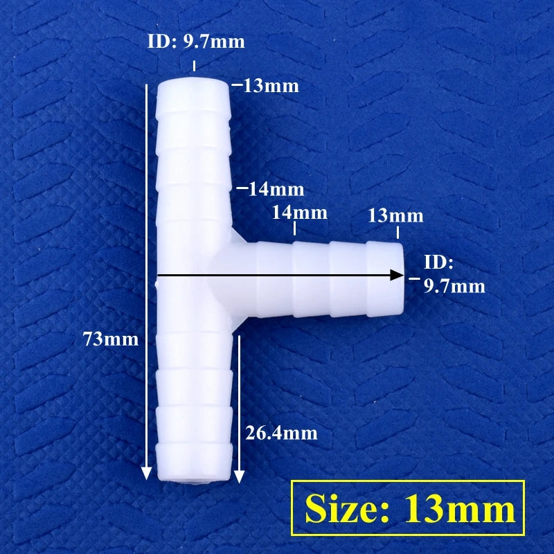 Lebensmittelechte weiße PE T-Stecker 4-13mm – robust - vielseitig 5-200 Stück