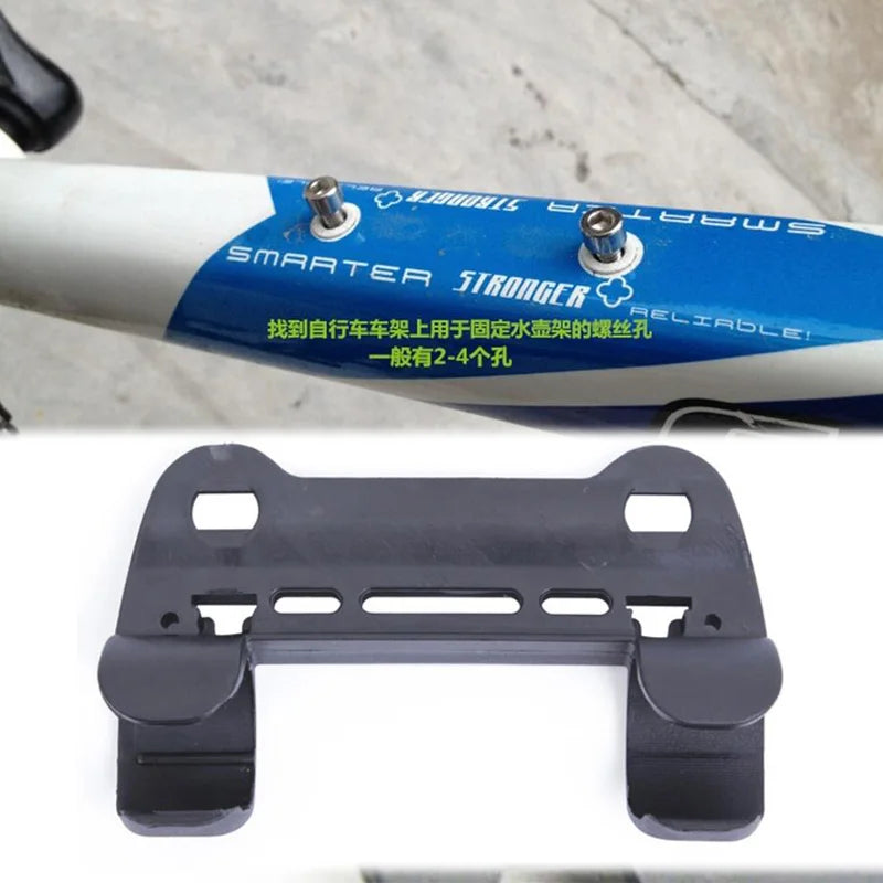 Sicherer - kompakter MTB Pumpehalter in Schwarz – Rahmenmontage, universell passend