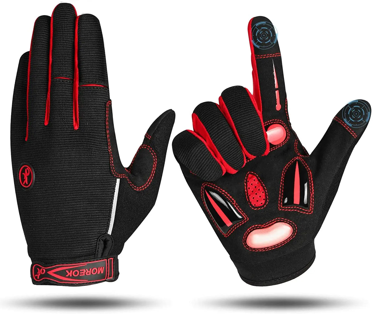 Vollfinger Winter Fahrradhandschuhe mit Gelpolstern rutschfest und Touchscreen