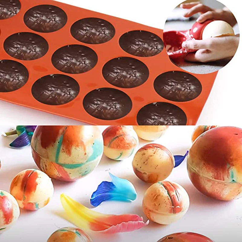 Halbkugel Silikonform zum Backen von Pralinen Mousse Kuchen 3D