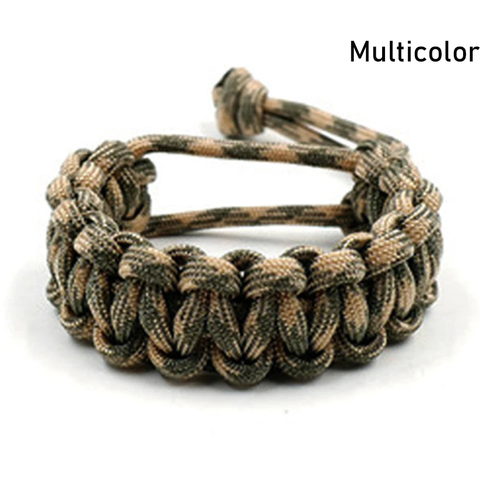7-farbiges verstellbares Survival-Armband mit 550 Paracord Schnur 17-25cm
