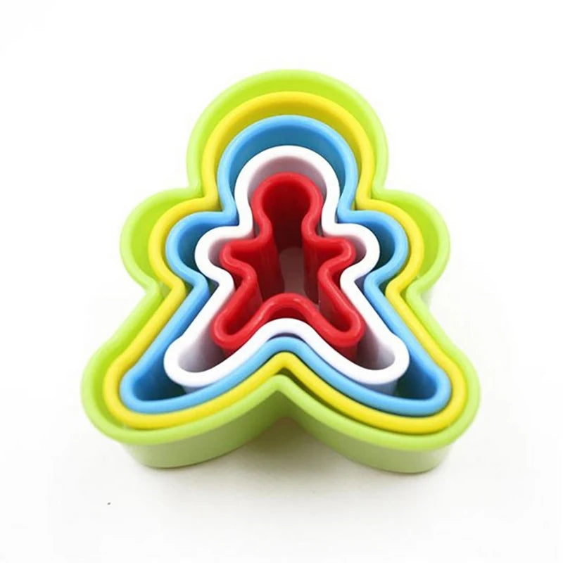5-teiliges Set Cookies Cutter Formen Herz Stern Weihnachtsbaum