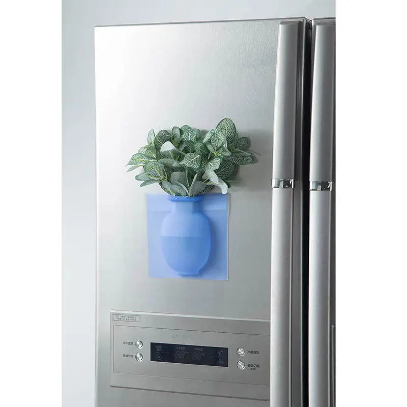 Magische Silikon-Blumenvase für Wand- und Kühlschrankdekoration