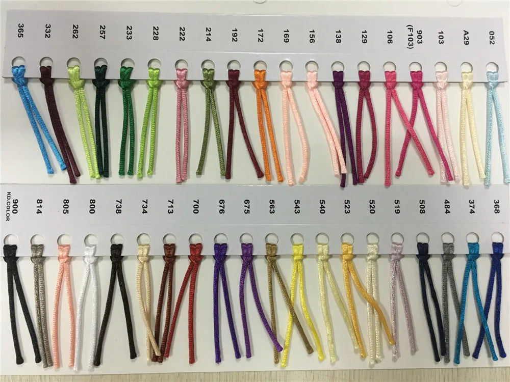 2mm Satinband geflochten Seide Makramee Seil für DIY Armbänder