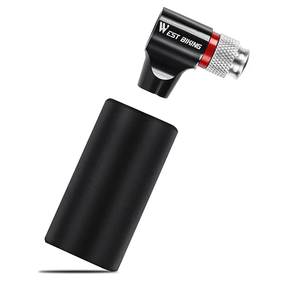 Mini Fahrradpumpe aus Aluminium kompatibel mit Presta und Schrader Ventilen
