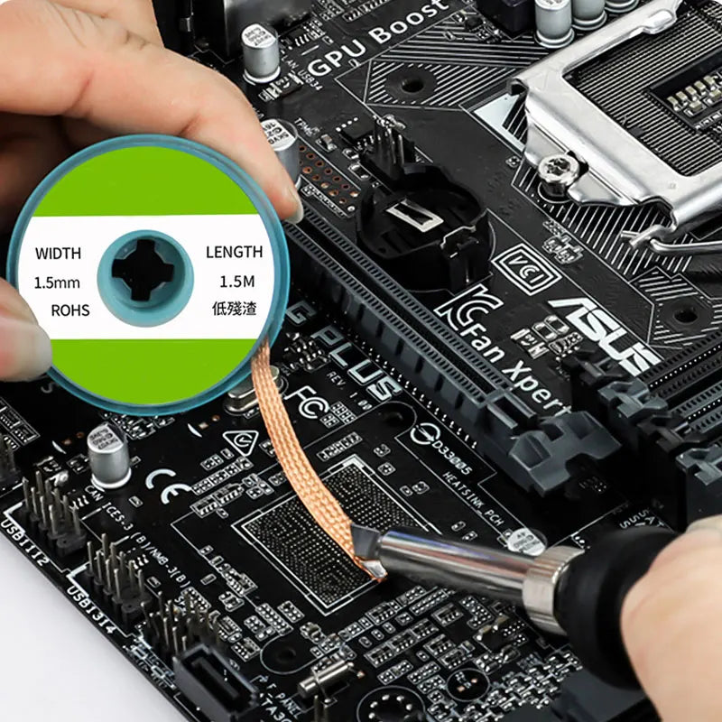 Entlötgeflecht aus reinem Kupfer mit verschiedenen Breiten für Elektronik