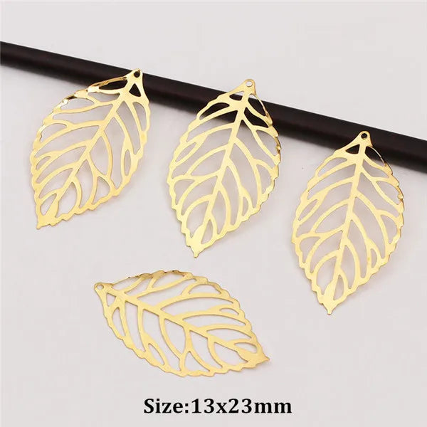 50x filigrane Metall Anhänger in Gold und Silber für DIY Schmuckherstellung