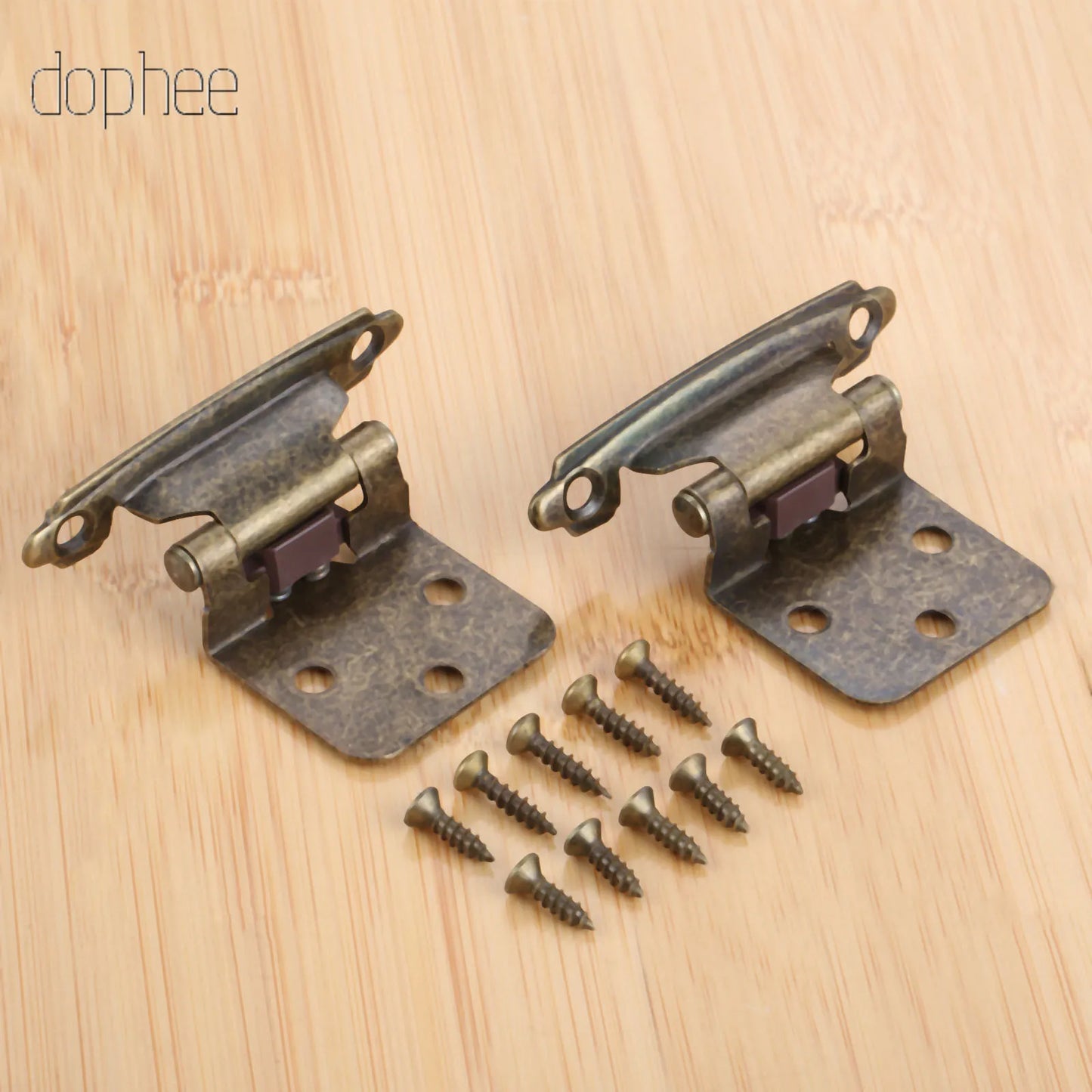 2-teiliges Edelstahl Overlay Möbel-Scharnier 71x38x35mm für Schränke