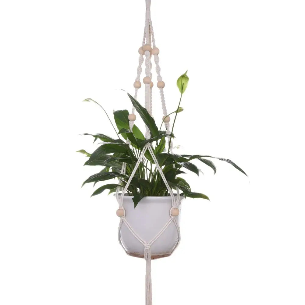 Handgemachter Makramee Blume Topf Aufhänger für Wand- und Gartendeko