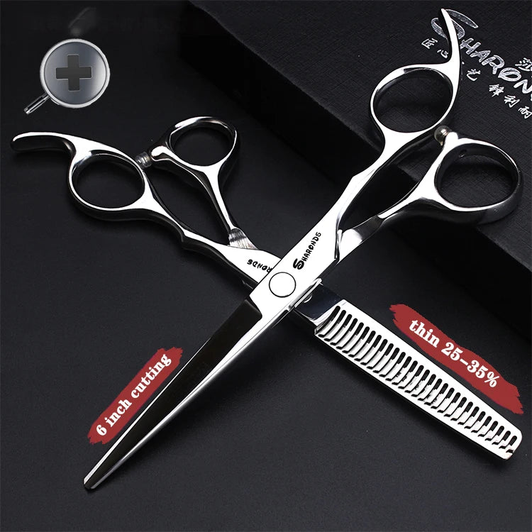 Professionelle Japanische Friseurschere mit scharfer Klinge und ergonomischem Griff