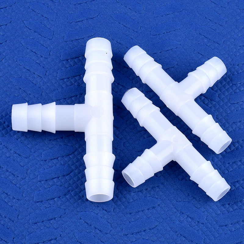 Lebensmittelechte weiße PE T-Stecker 4-13mm – robust - vielseitig 5-200 Stück