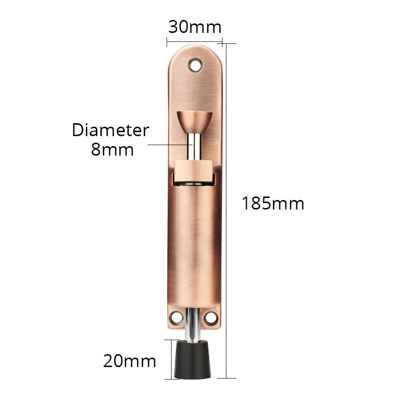 Robuster Bronze Türstopper mit fußbetriebenem Hebel – verstellbarer Kickdown-Mechanismus