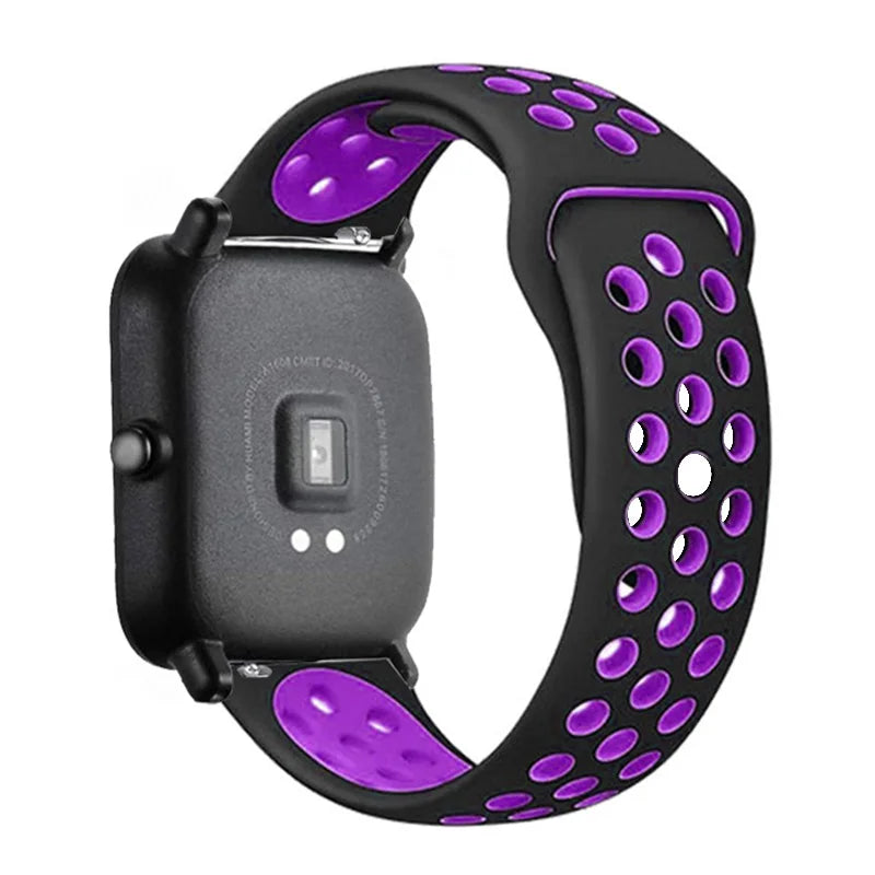 Sportliches 22mm Silikon Armband für Xiaomi Redmi Uhren Aktiv-Style