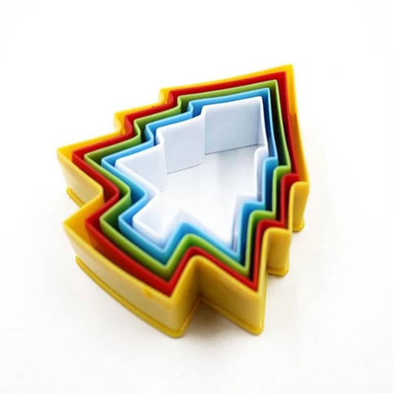 5-teiliges Set Cookies Cutter Formen Herz Stern Weihnachtsbaum