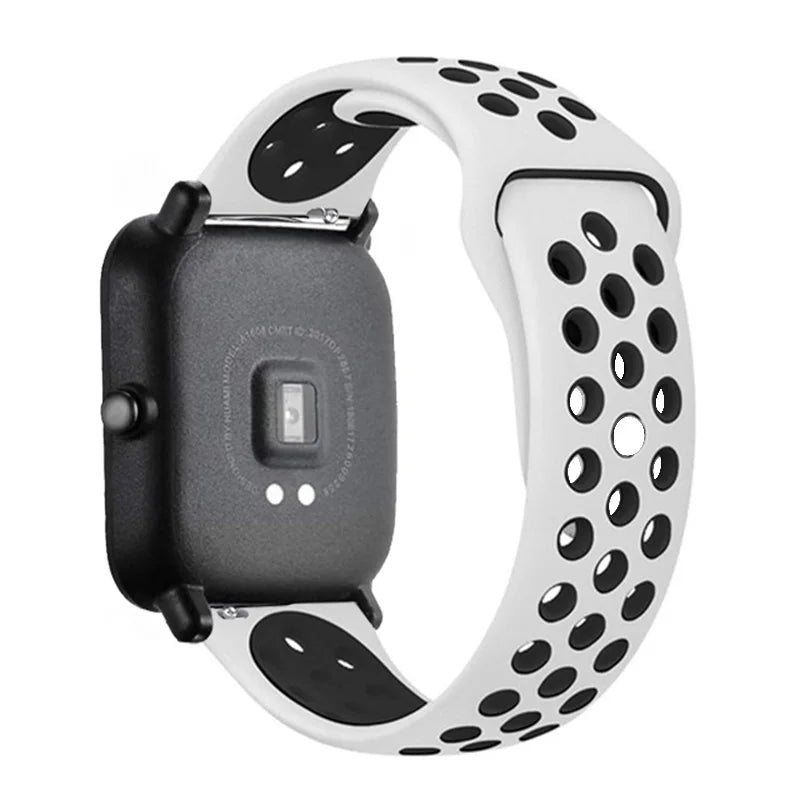 Sportliches 22mm Silikon Armband für Xiaomi Redmi Uhren Aktiv-Style