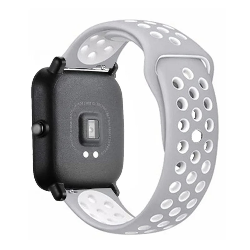Sportliches 22mm Silikon Armband für Xiaomi Redmi Uhren Aktiv-Style