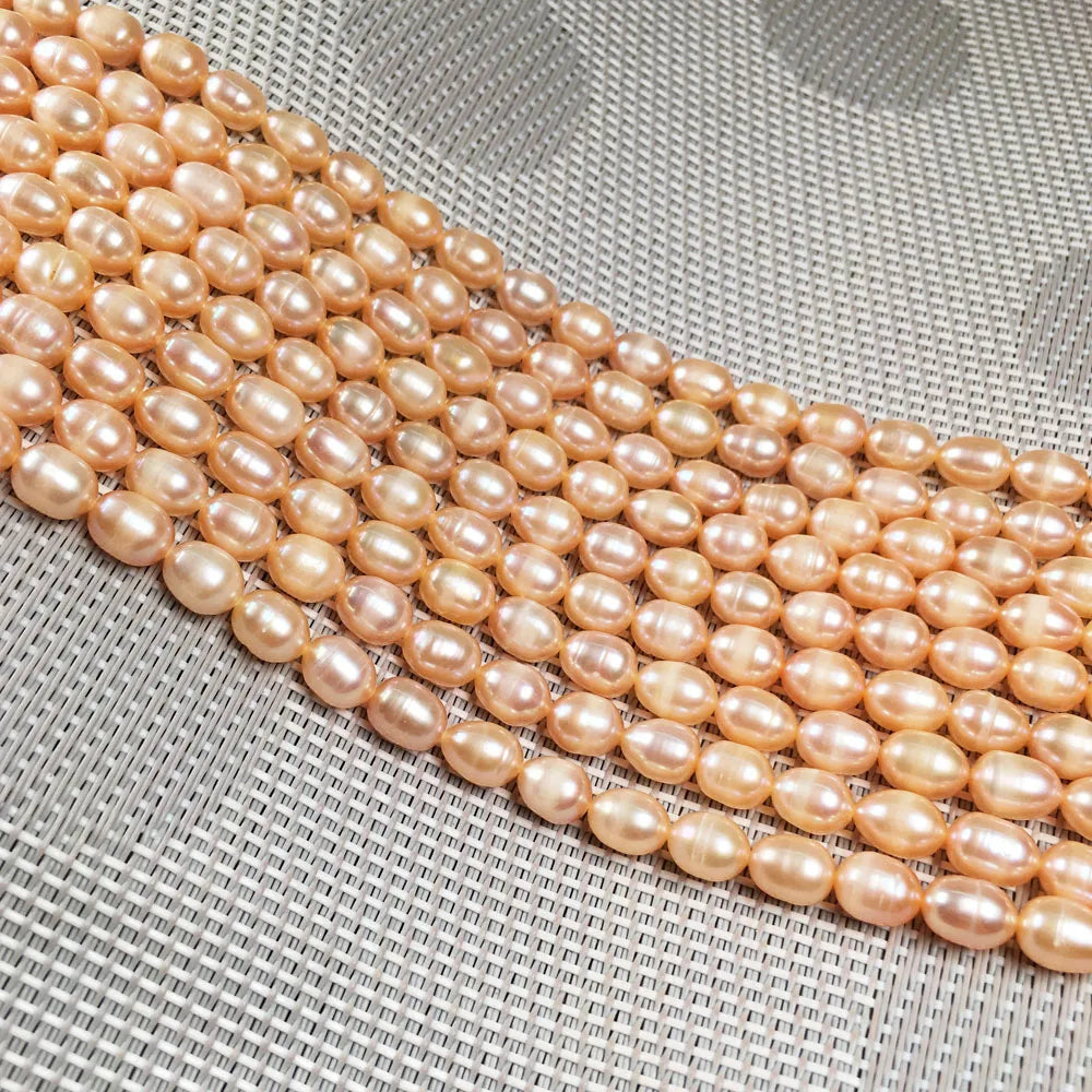 Natürliche Süßwasser-Perlen Rund Lose Schmuckperlen DIY