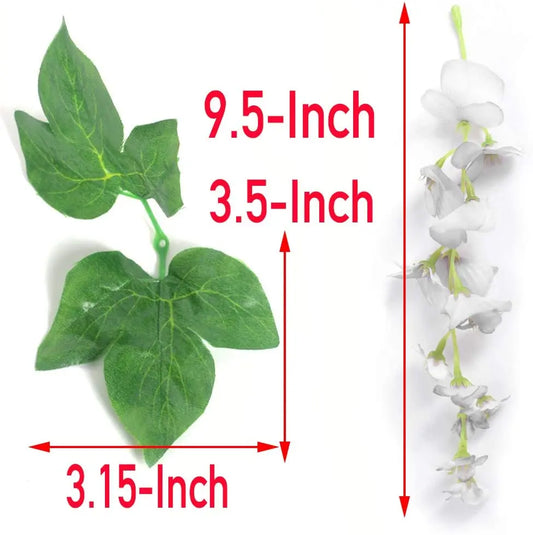 2 m künstliche Wisteria-Girlande für Hochzeiten und Dekoration
