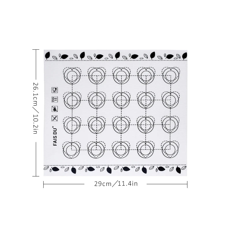 Robuste Silikon Backmatte Universal Antihaft – Ideal für Gebäck - Pizza