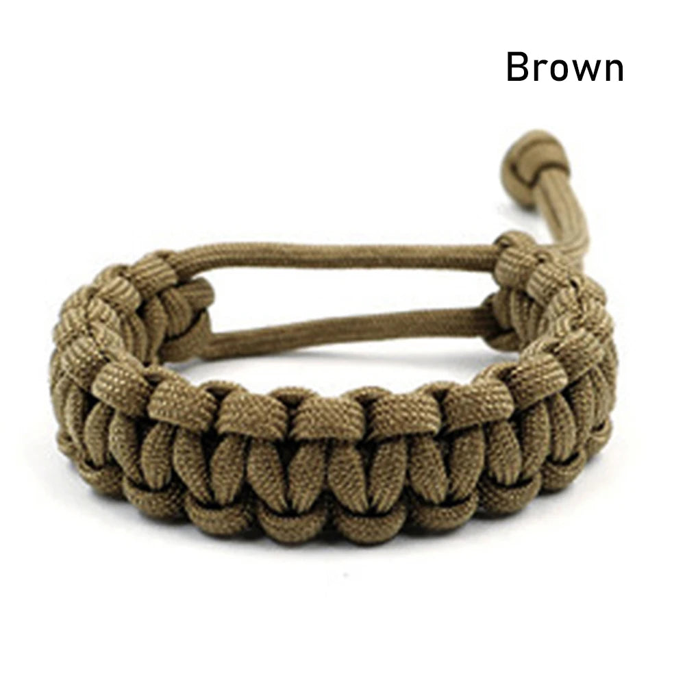 7-farbiges verstellbares Survival-Armband mit 550 Paracord Schnur 17-25cm