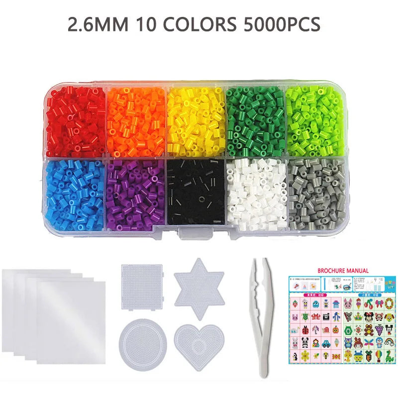 Hama Perlen Box Set 24 72 Farben Pädagogisches Kinder DIY Puzzle