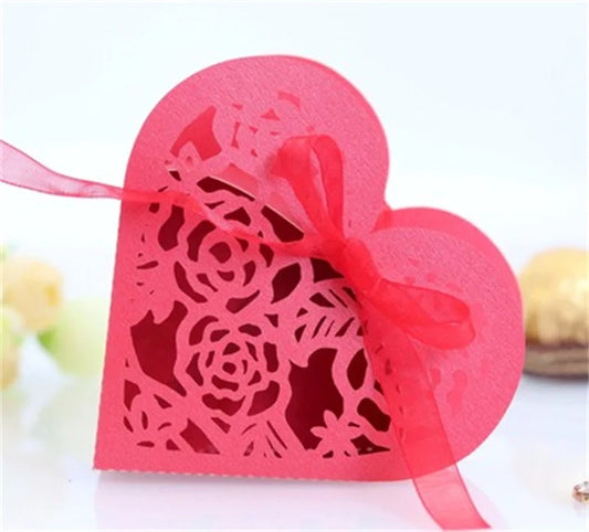 25/50/100 St. Gastgeschenk Boxen mit Band für Hochzeit Party Deko