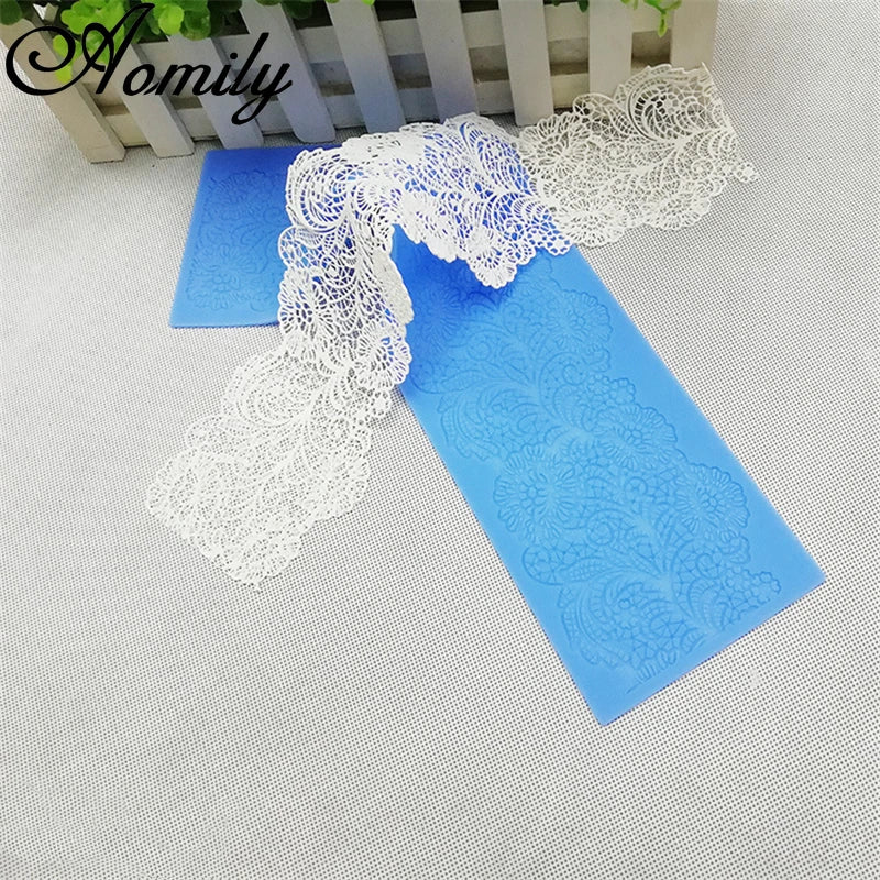 40 cm Silikon-Blumenspitzenform für 3D Kuchen- und Fondantdekoration