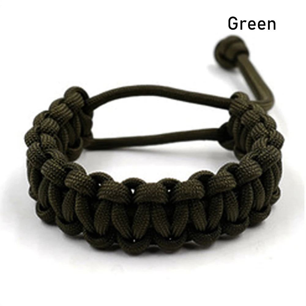 7-farbiges verstellbares Survival-Armband mit 550 Paracord Schnur 17-25cm