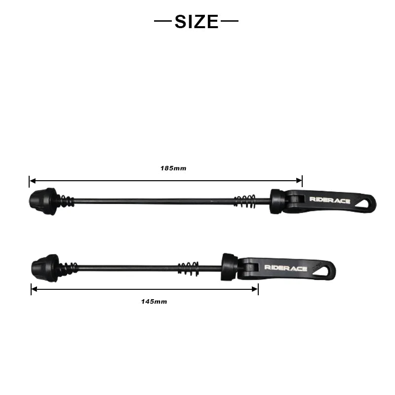 Fahrrad Radnabe Schnellspieße QR Set MTB Rennrad 145/185mm Aluminium
