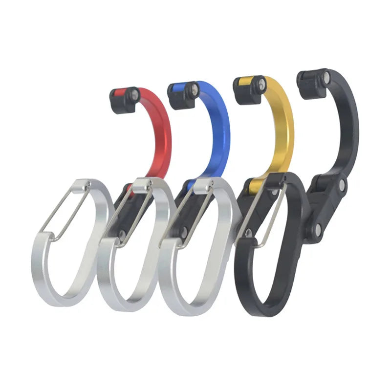 Multifunktionaler Hybrid Karabiner Clip mit 360 Grad Drehbarer Schnalle