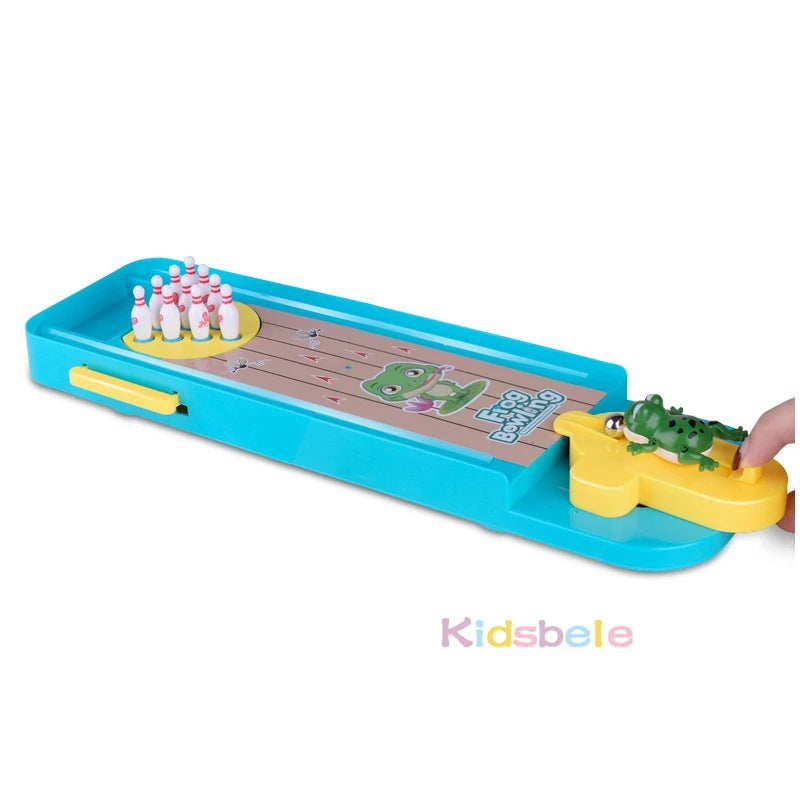 Kompaktes Mini Desktop Bowling – Interaktives Eltern-Kind Spiel für Kinder ab 7 Jahren