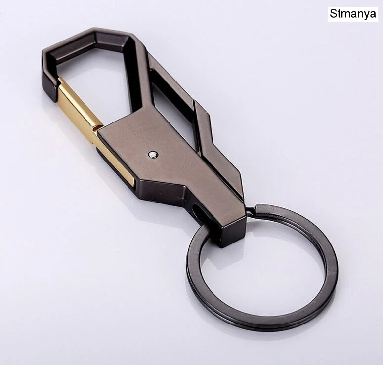 Stilvoll - robust: Unisex Auto Schlüsselbund aus Leder - Metall mit Herz-Design