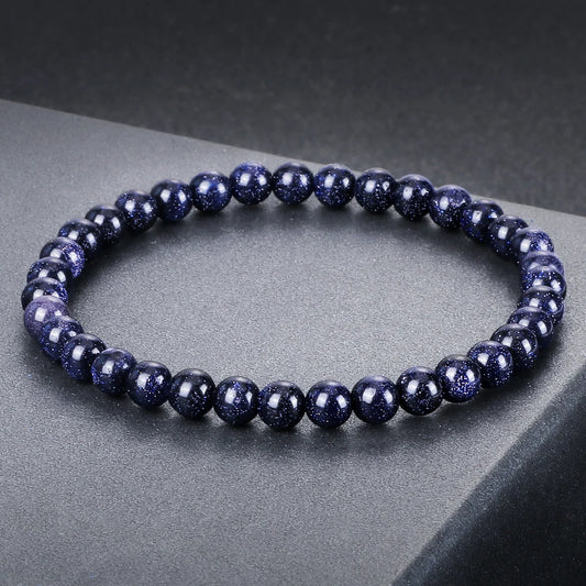 Natur Sandstein Armband mit Quarz Perlen Verstellbarer Handgelenkschmuck