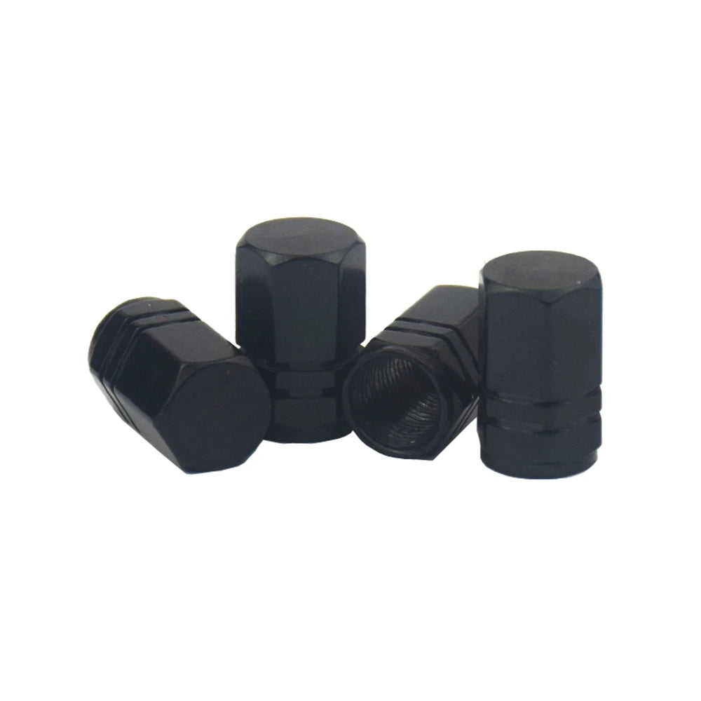 Aluminium Ventilkappen 4er Set 16 mm x 10 mm Schutz für Reifen