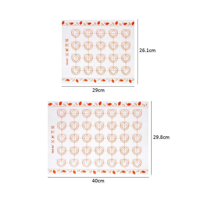 Robuste Silikon Backmatte Universal Antihaft – Ideal für Gebäck - Pizza
