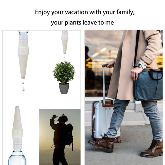 4er Set automatische Bewässerungs-Spikes für Topfpflanzen - Garten Urlaub