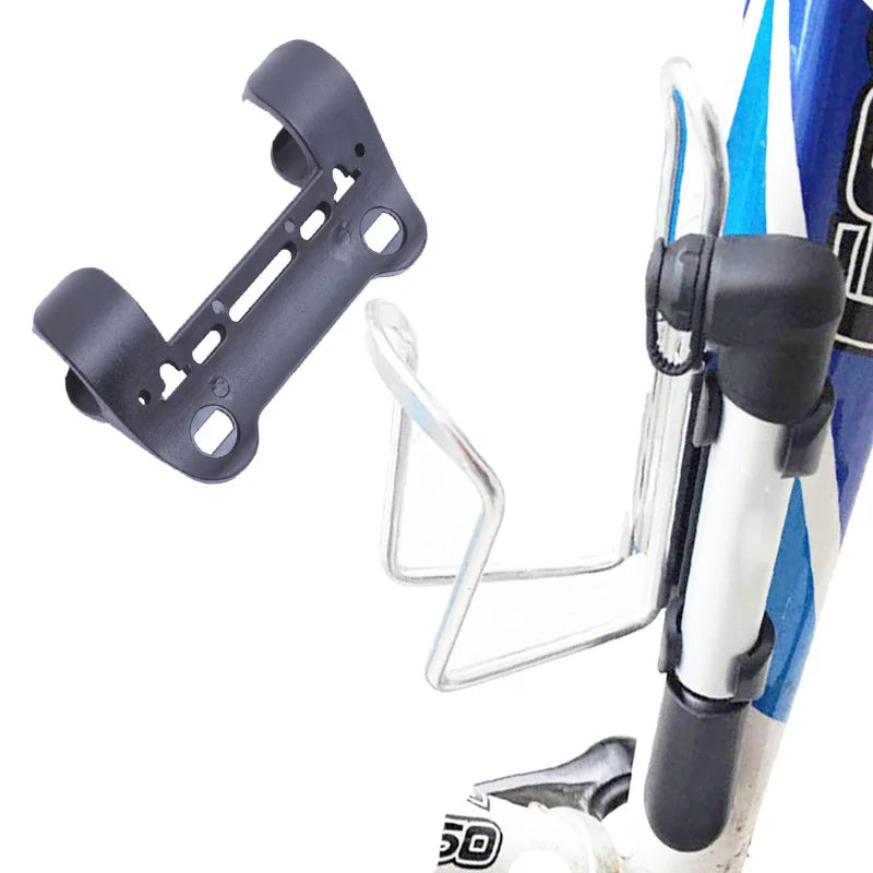 Sicherer - kompakter MTB Pumpehalter in Schwarz – Rahmenmontage, universell passend