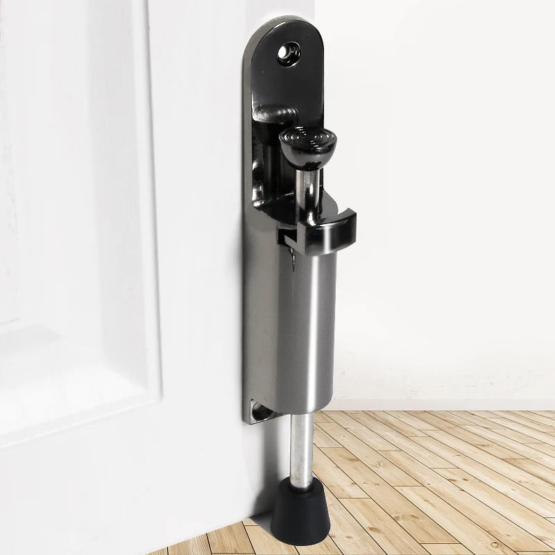 Robuster Bronze Türstopper mit fußbetriebenem Hebel – verstellbarer Kickdown-Mechanismus