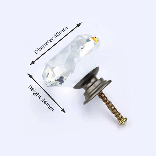 Kristallglas Diamant Möbelknöpfe – 20/30mm Durchmesser, Farbauswahl
