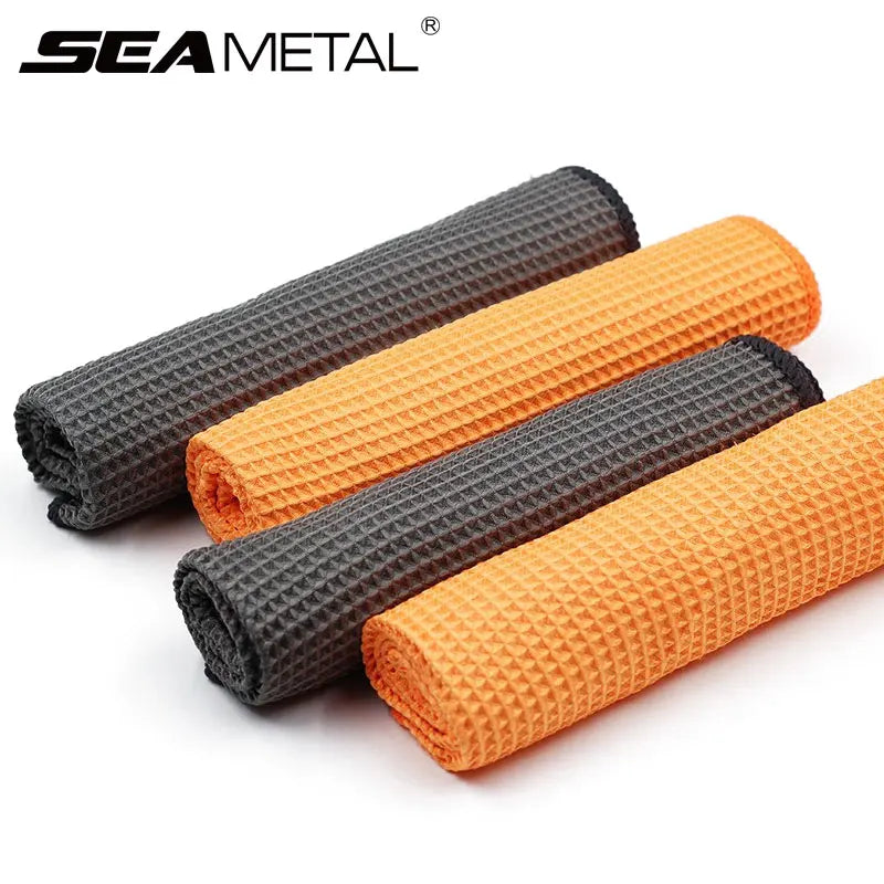 Saugstarkes 2er Mikrofaser-Set 40x40cm – Autopflege - Fenster streifenfrei reinigen