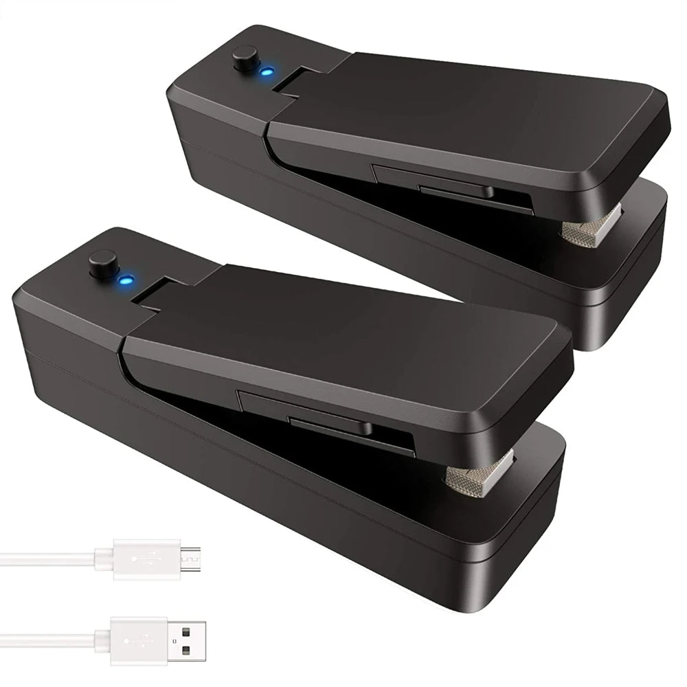 Frisch - Sicher: Tragbarer 2-in-1 Beutelversiegler - Cutter, USB-wiederaufladbar