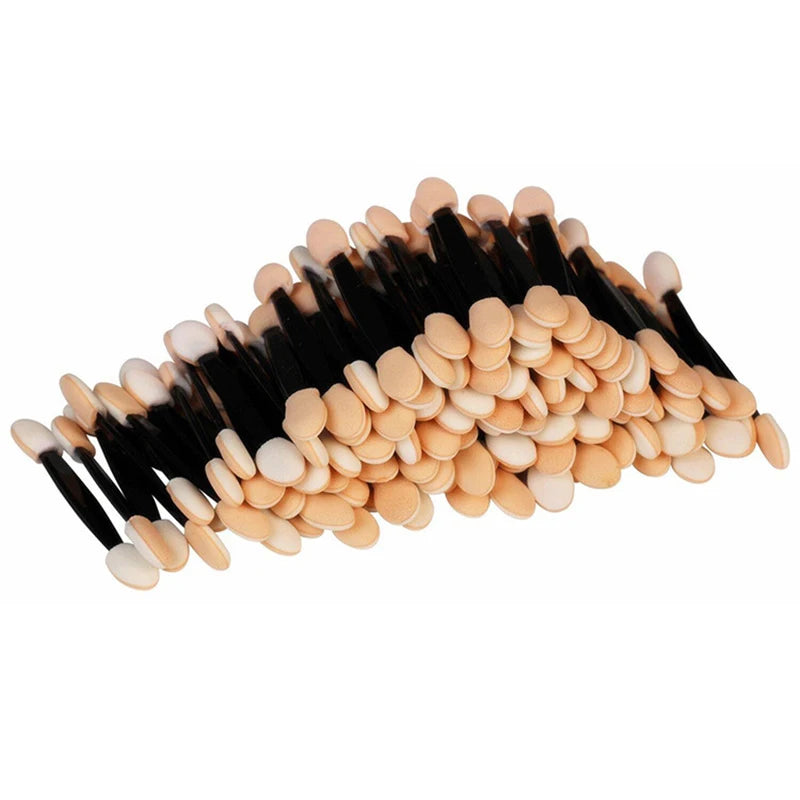 Präzise Make-up Kontrolle: Einweg Lidschatten Pinsel Set 5-100 Stück, dualseitig